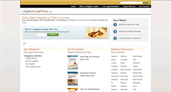 Desktop Screenshot of litigationlawfirms.com
